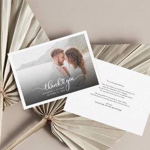 Correspondance Carte de remerciements Mariage à la main