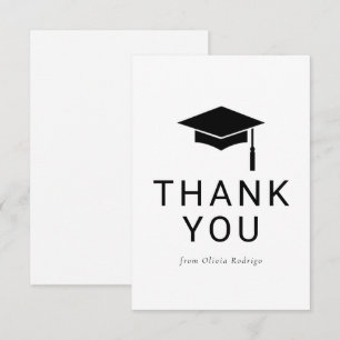 Correspondance Carte de remerciements minimaliste de graduation p