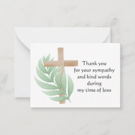 Correspondance Carte de remerciements Palm Cross
