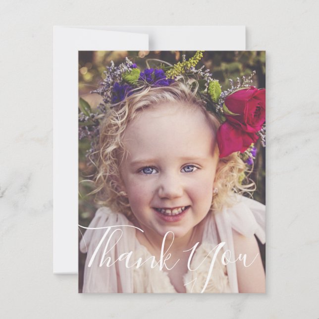 Correspondance Carte de remerciements photo (Devant)