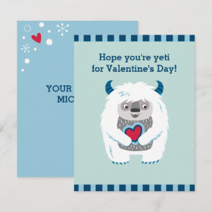 Correspondance Carte de vacances pour petits Valentine Monster