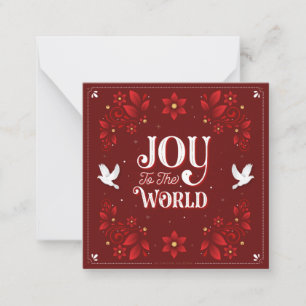 Correspondance Carte de vœux de Noël "Joie au Monde"