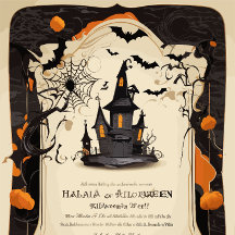 Carte de voeux Halloween