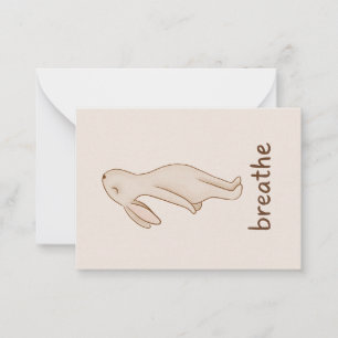 Correspondance Carte de vœux minimaliste Breathe avec encourageme