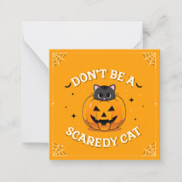 Correspondance Carte de vœux Ne soyez pas un chat peureux