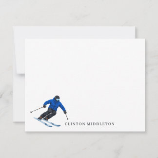 Correspondance Carte de vœux personnalisée pour le ski