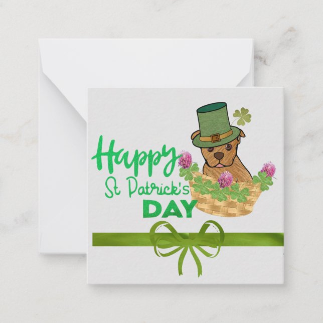 Correspondance Carte de vœux Saint-Patrick (Devant)