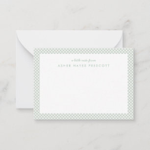 Correspondance Carte de vœux verte personnalisée pour enfants à c