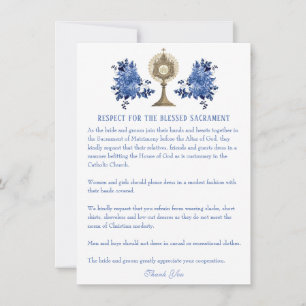 Correspondance Carte d'étiquette de mariage catholique