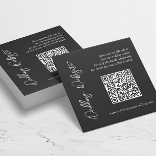 Correspondance Carte d'Invitation de Site Web de Mariage Noir et 