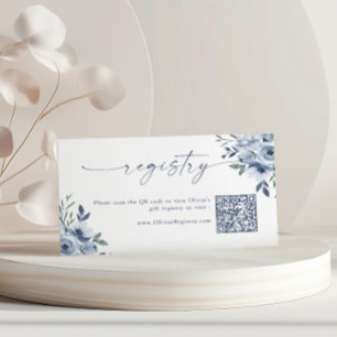 Correspondance Carte florale de registre de cadeaux de code QR Qu