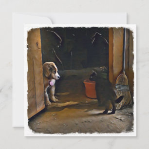 Correspondance carte pour notes de chiot et de chat.