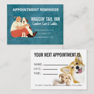 Correspondance Chien Chambres d'hôte Carte de rendez-vous affaire