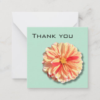 Correspondance Dahlia Carte de remerciements