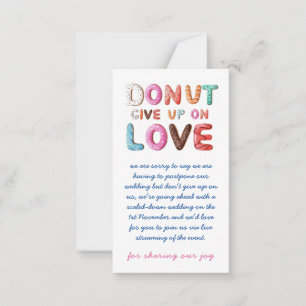 Correspondance DONUT Abandon Amour Changement de date Plans Carte