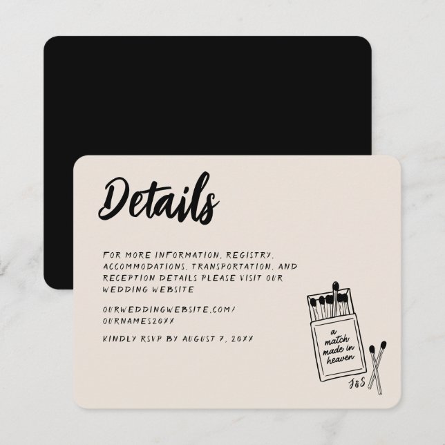 Correspondance faite dans le ciel Carte de boîtier (Devant / Derrière)