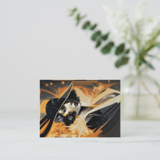 Correspondance Flamme femme, art déco, vol 3 - Carte de lecture