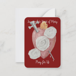 Correspondance Immaculé Coeur de Marie Carte Sainte - Ensemble de