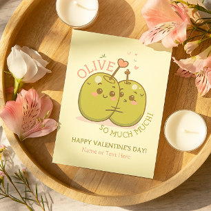 Correspondance “Je t'aime beaucoup Olive” Carte de la Saint-Valen