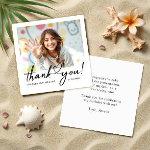 Correspondance Mini Carte de remerciements budget de lettrage de