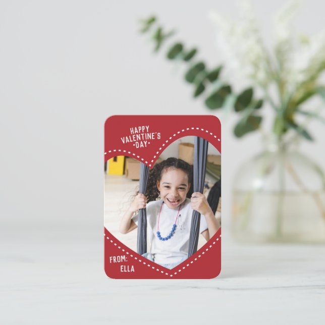 Correspondance Mini Valentine | Carte de note cardiaque complète (Debout devant)