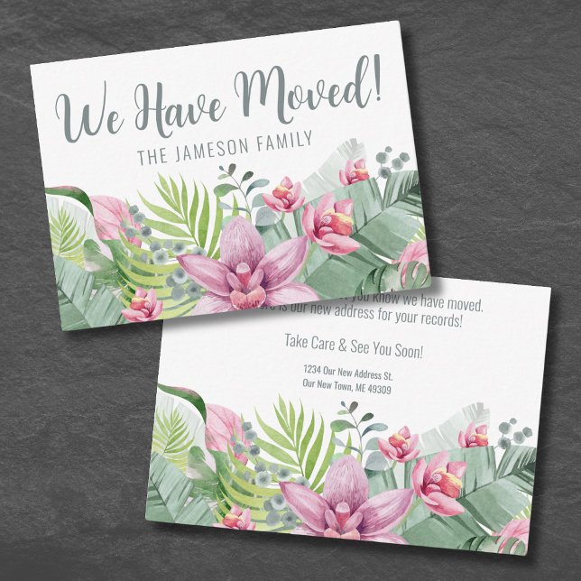 Correspondance Nous Avons Déplacé La Carte De Changement D'Adress (We Have Moved Change Of Address Card)