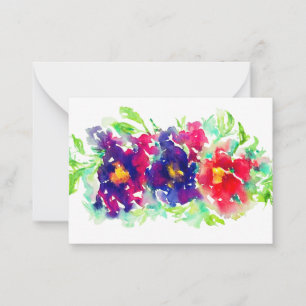 Correspondance Panneaux de la carte Note Aquarelle
