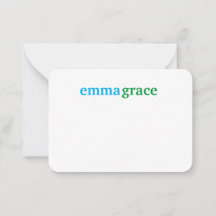 Papeterie personnalisée avec monogramme carte de n