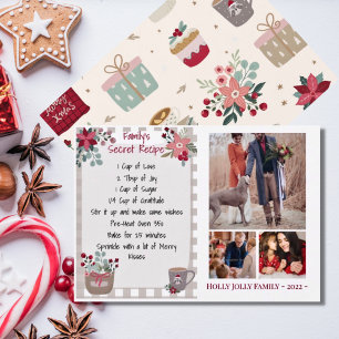 Correspondance Photo Famille Collage Pays Carte de Noël