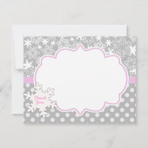 Correspondance Pink WI-Interland Wonderland Carte de remerciement