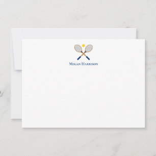 Correspondance Raquettes de tennis croisées Carte à billets plats