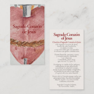 Correspondance Saint-Cœur de Jésus - Carte Sainte Catholique