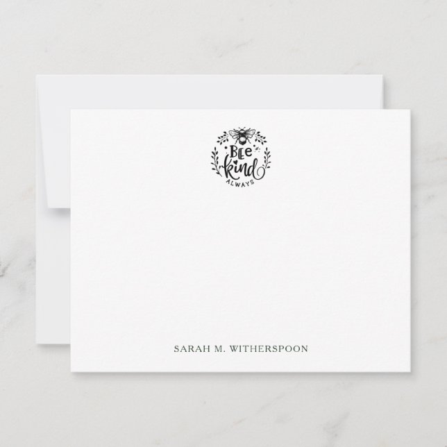 Correspondance Soyez toujours gentil Carte de note (Devant)