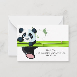 Correspondance Suspension de la Carte de remerciements Panda