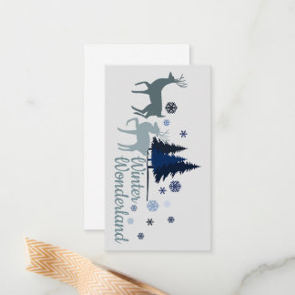 Correspondance Une carte de remerciement pour un Noël enneigé
