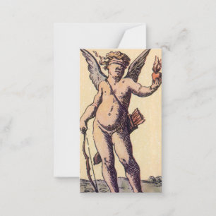 Correspondance Valentines Cupid Aveuglé, Carte de Tarot Vintage