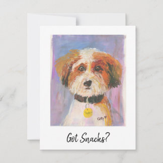 Correspondance Vous avez des collations ? Carte de chien