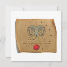 ZODIAQUE - Bélier - Carte de vœux personnalisée