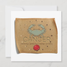 ZODIAQUE - Cancer - Carte de vœux personnalisée