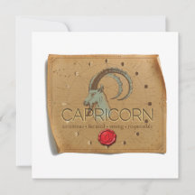 ZODIAQUE - Capricorne - Carte de vœux personnalisé