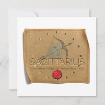 ZODIAQUE - Sagittaire - Carte de notes personnalis
