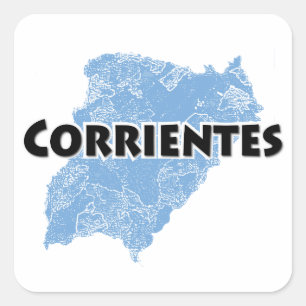 Corrientes Quadratischer Aufkleber