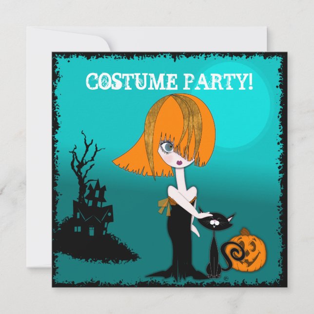 Corrina Halloween Party Einladung (Vorderseite)