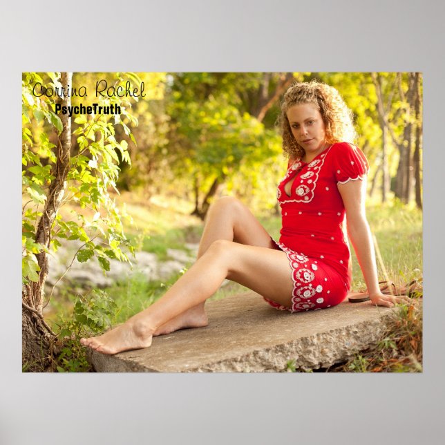 Corrina Rachel Red Dress Poster (Vorne)