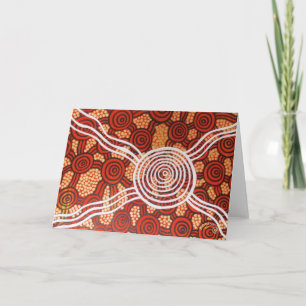 Corroboree II Aborigine Art Karte