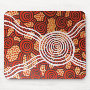 Corroboree II Aborigine Art Mousepad