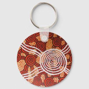 Corroboree II Aborigine Art Schlüsselanhänger