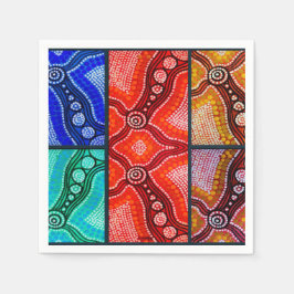 Corroboree Panel Napkins Serviette