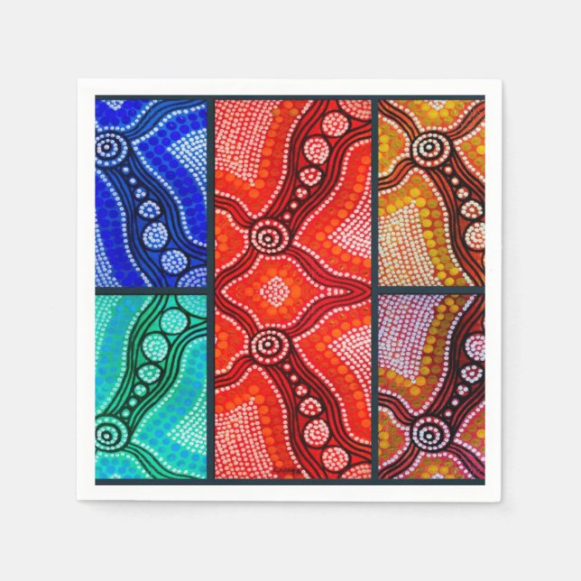 Corroboree Panel Napkins Serviette (Vorderseite)