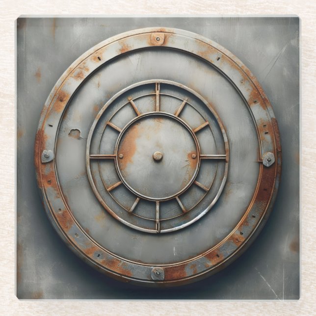 corroded metal object glasuntersetzer (Vorderseite)